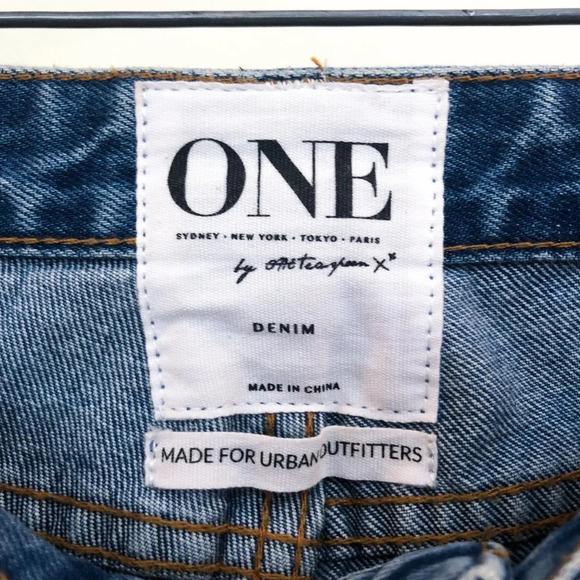 One Teaspoon Trashed Free Birds Distressed Denim Low Waist Skinny Jeans 26 EUC - Picture 5 of 8